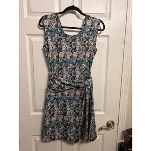 Patagonia Womens Small Seabrook Twist Dress Floral Print Stretch Summer Travel